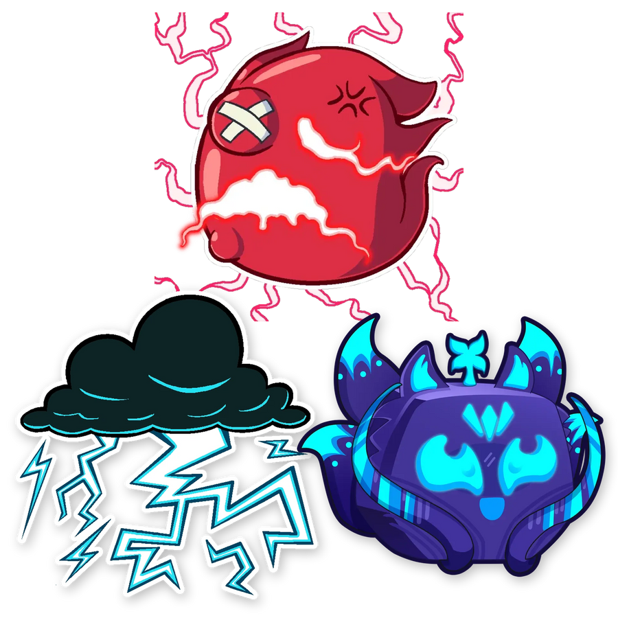 Permanent Pain + Permanent Lightning + Physical Kitsune Bundle
