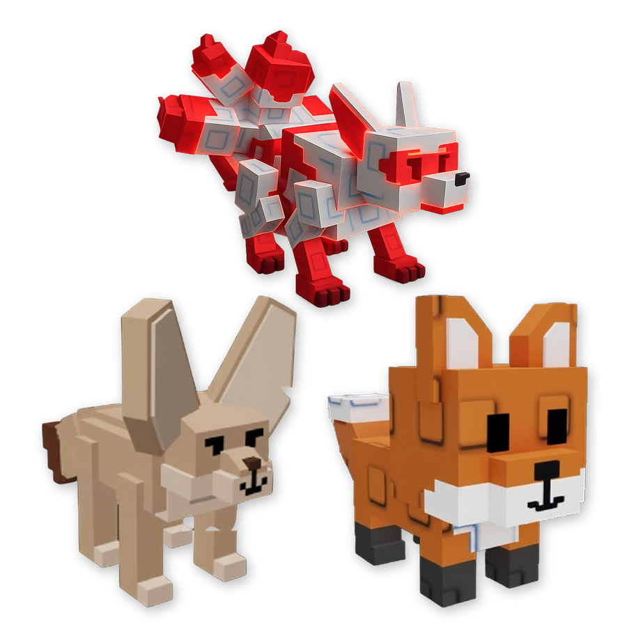 Kitsune + Fennec Fox + Red Fox Bundle
