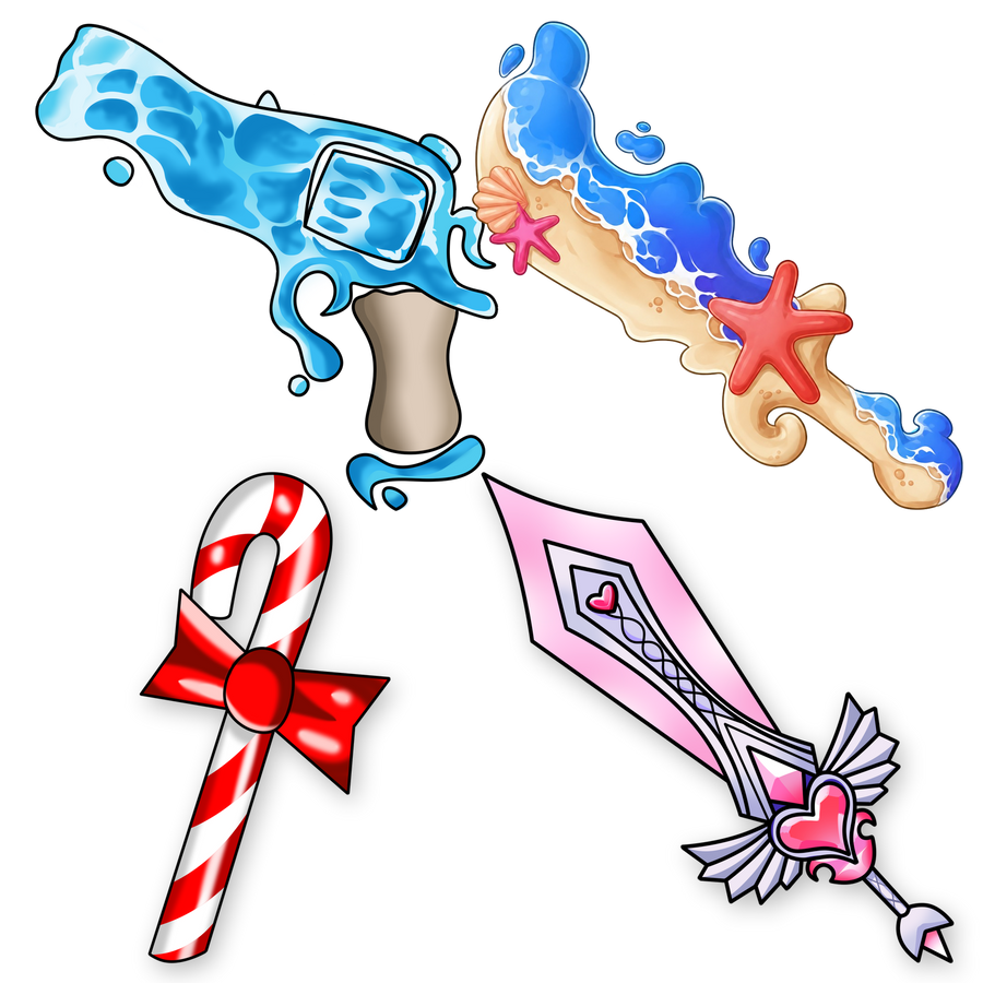 حزمة Candy + Heartblade + Beachy + Ocean Gun
