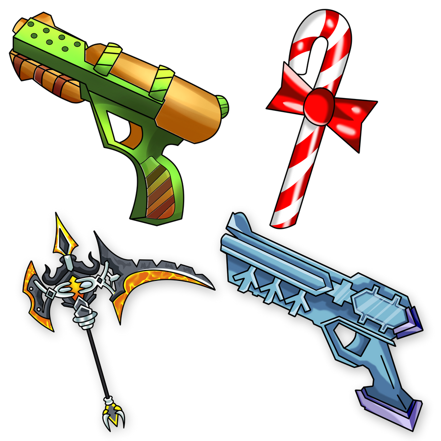 حزمة Candy + Icebeam + Hallowscythe + Water Gun