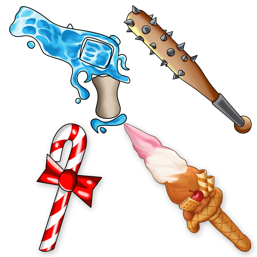 حزمة Candy + Icecream + Bat + Ocean Gun