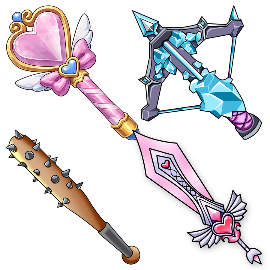 حزمة Icepiercer + Heartblade + Bat + Heart Wand