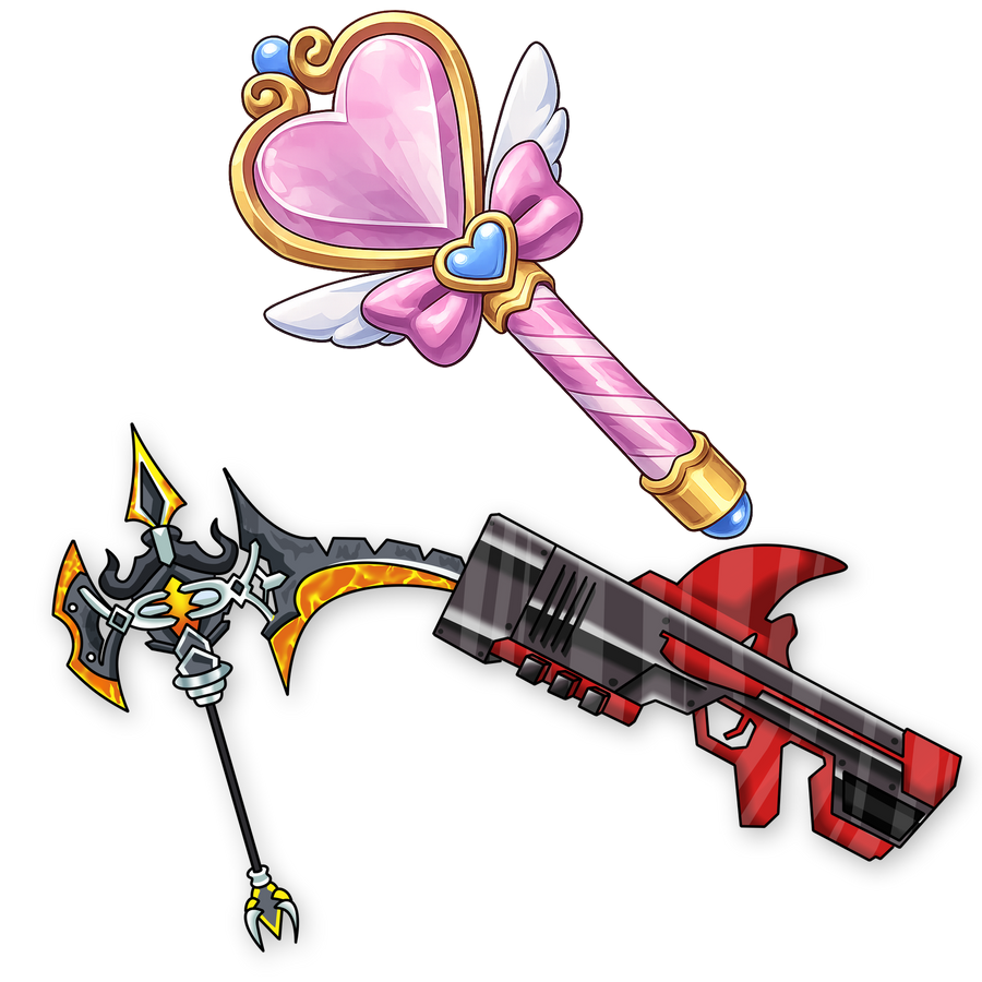 حزمة Shark + Hallowscythe + Heart Wand