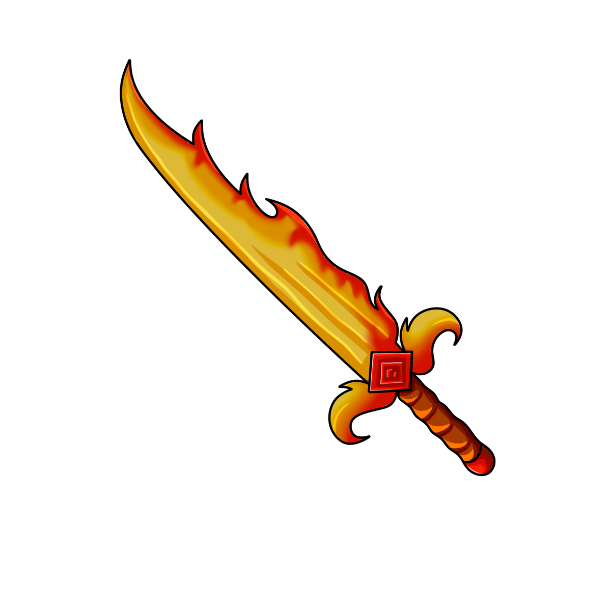 flames knife MM2