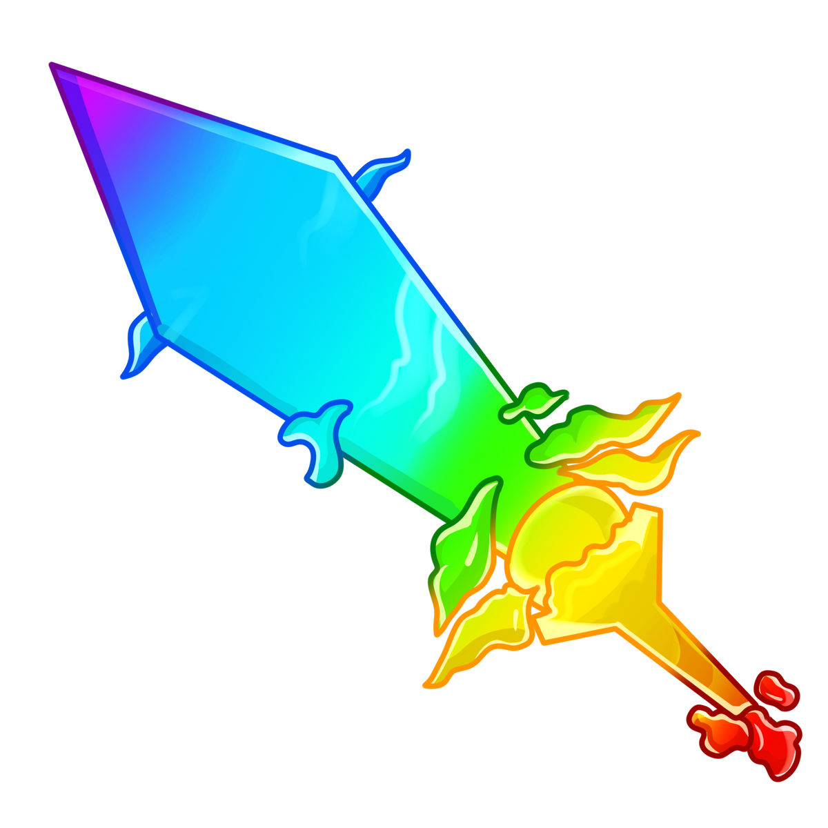 chroma sunset knife MM2